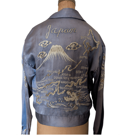 1950s Japan Map Souvenir Jacket