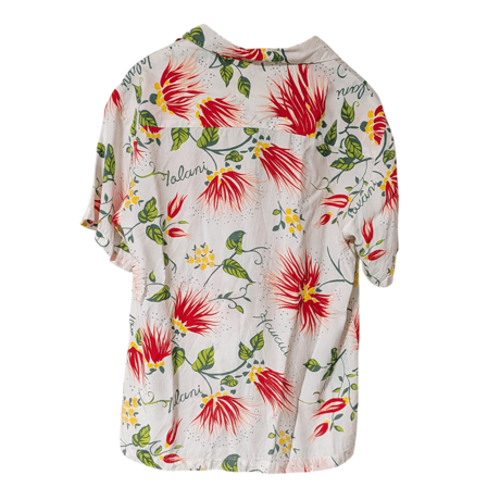 80s~90s IOLANI Floral Aloha Shirt Made in Hawaii