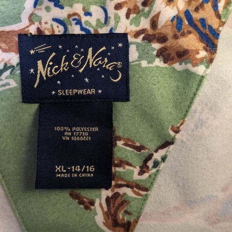 90's〜00's Nick & Nora Rodeo Pattern Pajama Shirt