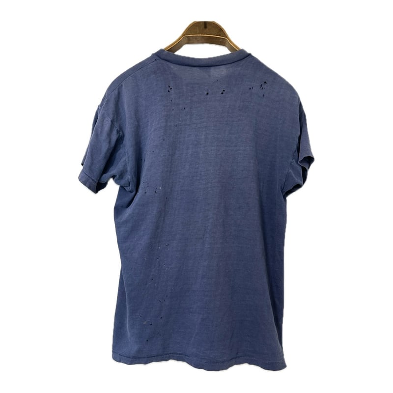 Champion - ▪️ 70’s【CHAMPION】PLAIN TEE ブランクボディ リンガー 青 Champion - ▪️ 70's【CHAMPION】PLAIN TEE ブランクボディ