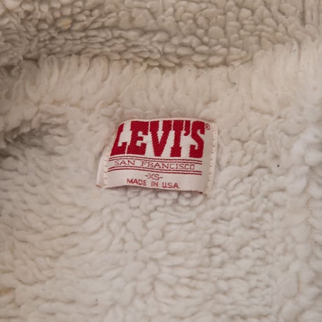 80's "LEVI'S" 70609 Denim Boa Jacket