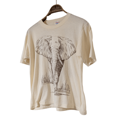80’s JERZEES Elephant Print T-Shirt