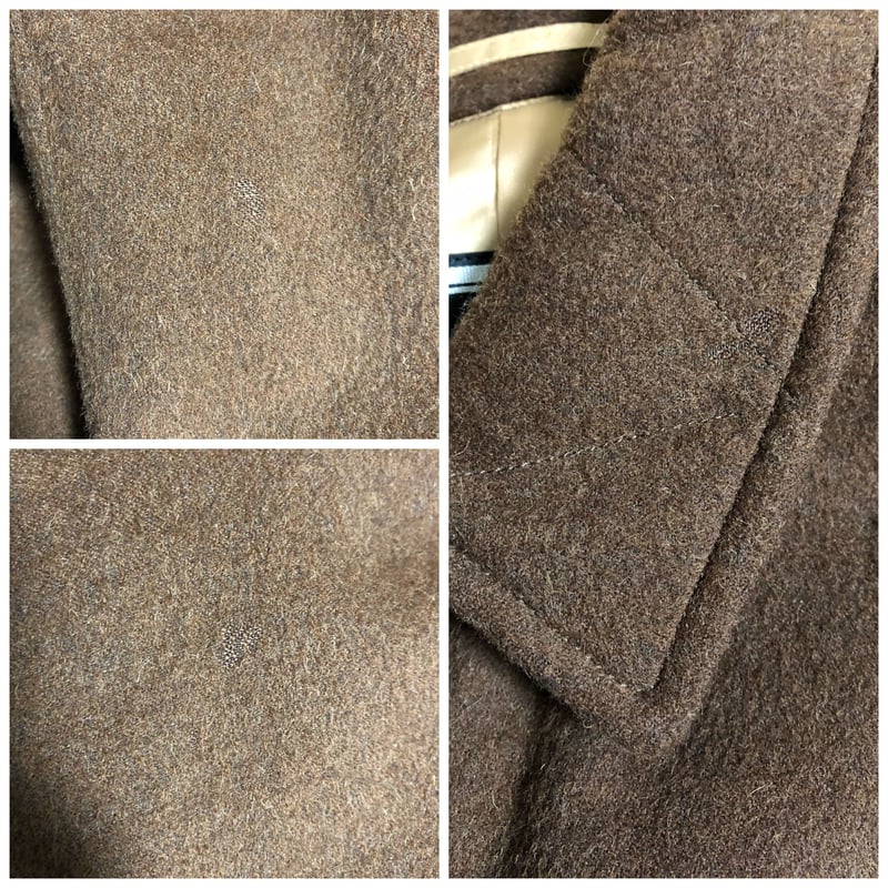 美品 クリスチャンディオールムッシュ 縮絨アルパカ ダッフル ニットハーフコート 80's〜90's 
