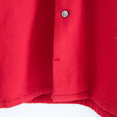 40's "BRENT" Loop Collar Wool Shirt