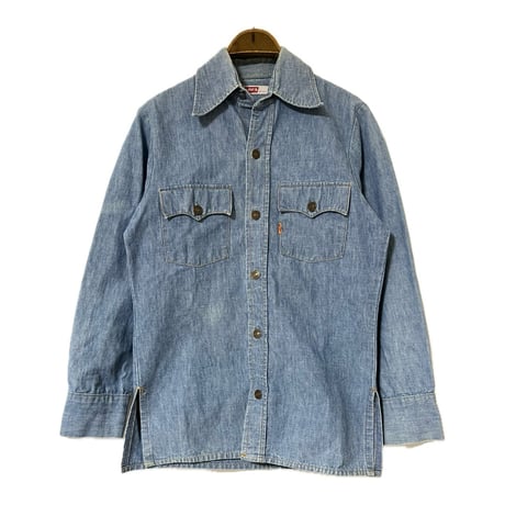 60~70's "LEVI'S" Big-E Custom Denim Shirt