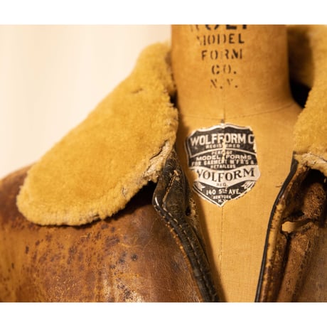 40~50's Boa Leather Car Coat