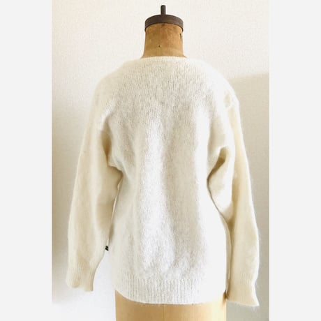 ”am” Cat Design Mohair Knit