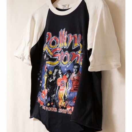 80's "Rolling Stones" Three-Quarter Sleeves Shirt