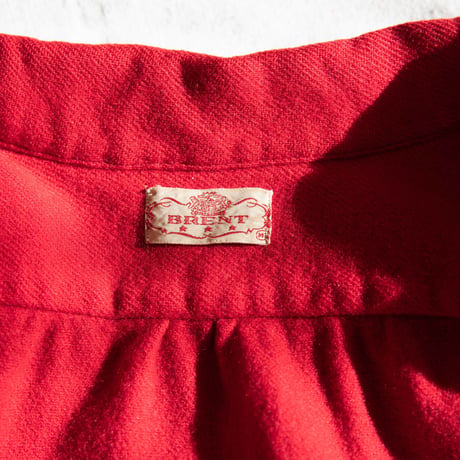 40's "BRENT" Loop Collar Wool Shirt