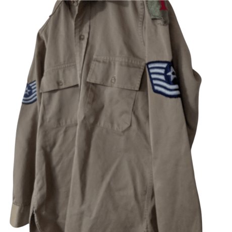 40s〜50s Style Chino Khaki Shirt