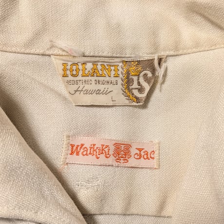 50's〜60's IOLANI Wakin & Joe Shirt Made in Hawaii
