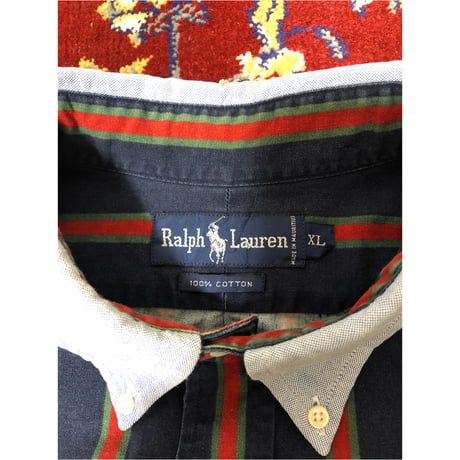 90's "Ralph  Lauren" Stripe BD shirt