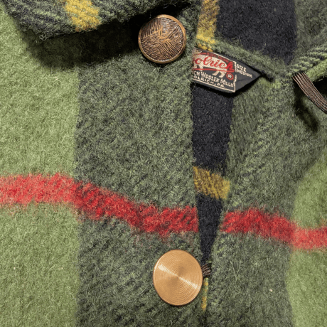 1940s–1950s Woolrich Plaid Wool Pullover Shirt