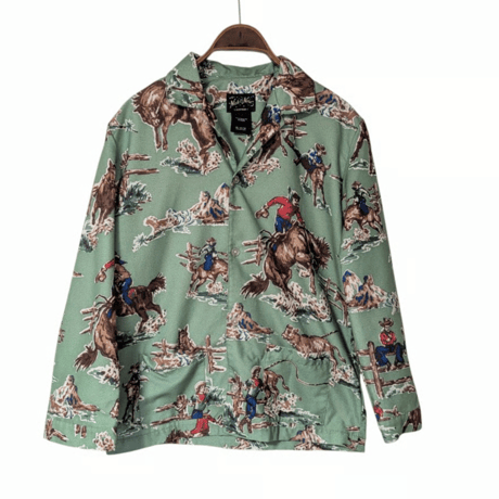 90's〜00's Nick & Nora Rodeo Pattern Pajama Shirt