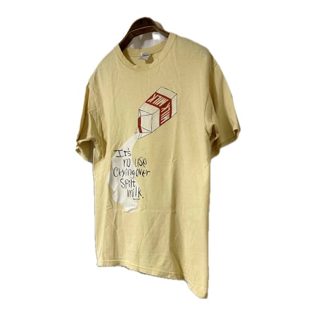 90's "It's no useCrying over Spit milk" Print T-Shirt