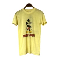 70~80's "MICKEY MOUSE" Double Sided Print T-Shirt