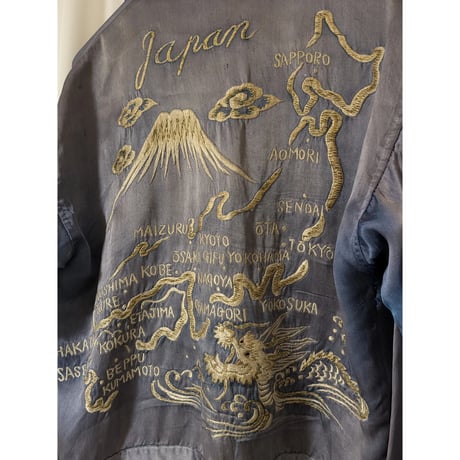 1950s Japan Map Souvenir Jacket