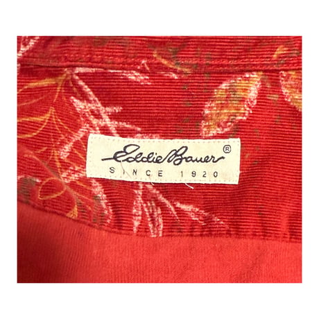 90's “Eddie Bauer” Corduroy Long Sleeve Shirt