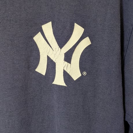 90's New York Yankees Logo T-Shirt Majestic