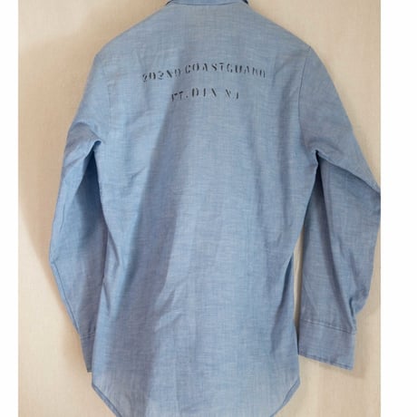 80s USAF "COAST GUARD" Chambray Shirt