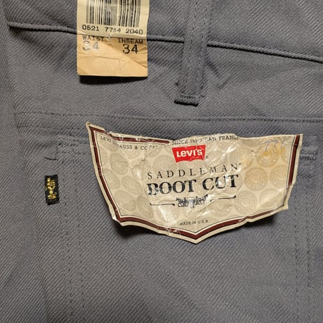 80s Levi's Saddleman Boot Cut Stretch Pants