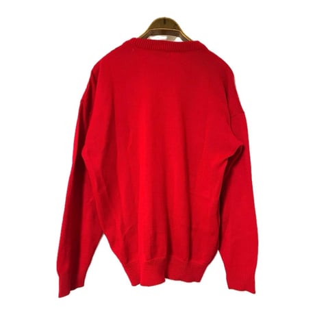 70's "CHEMISE LACOSTE" Cotton Vneck Knit