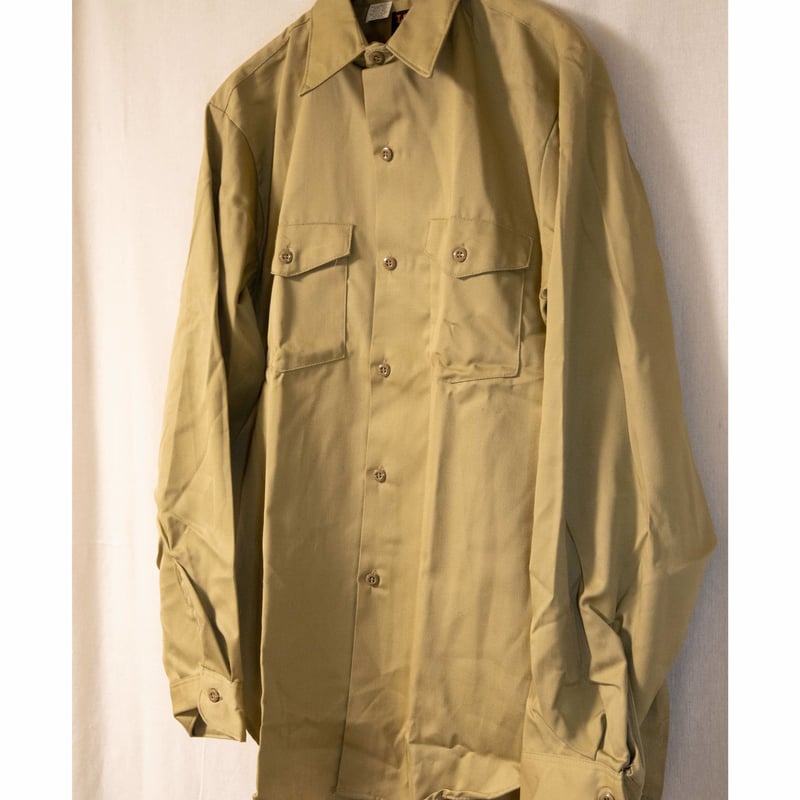 60's Deadstock LEE Chetopa Twill Long Sleeve Wo