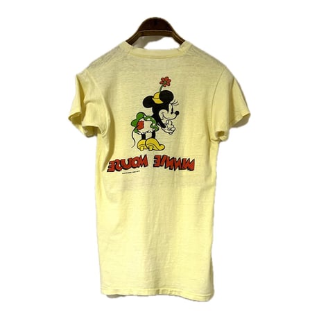 70~80's "MINNIE MOUSE" Double Sided Print T-Shirt