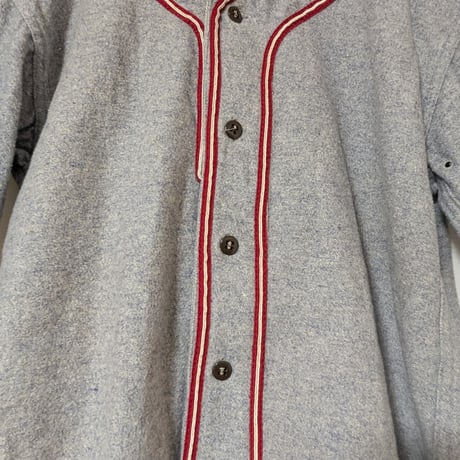 40s DANDUX Baseball Flannel Shirt