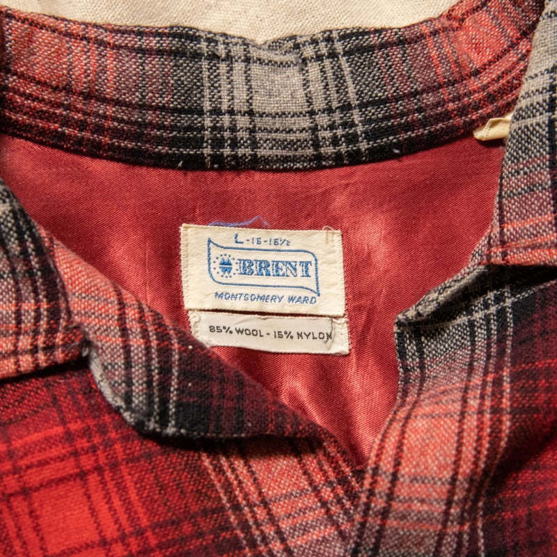 トップス Vintage 60's Nel Shirt Mongomery Ward 60's MONTGOMERY WARD 