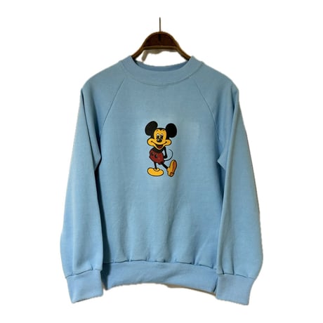 80's "MICKEY MOUSE" Print Sweat Shirt