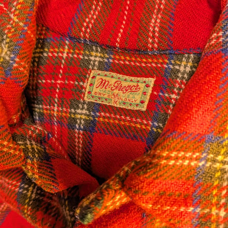1940s McGregor Wool Plaid Work Shirt
