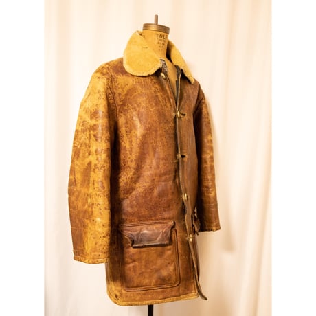 40~50's Boa Leather Car Coat