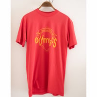 80's"Olympics"Logo Print T-Shirt
