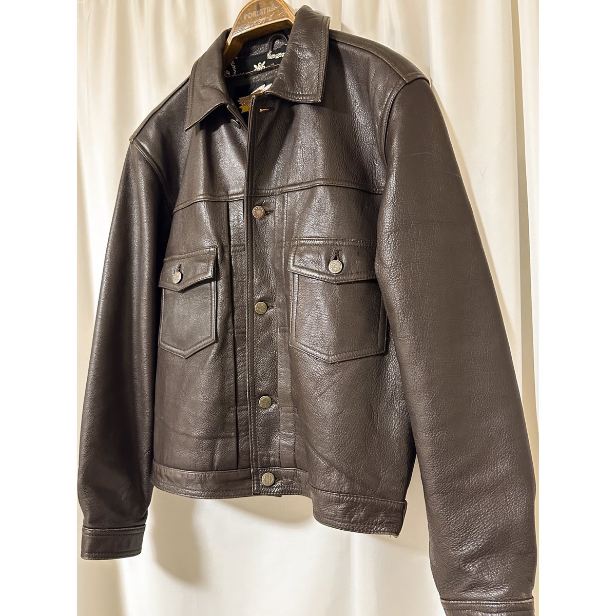 ⭐️90s⭐️HARLEY DAVIDSON ロングレザージャケット　ウエストベルト fit=scale-down,w=1200