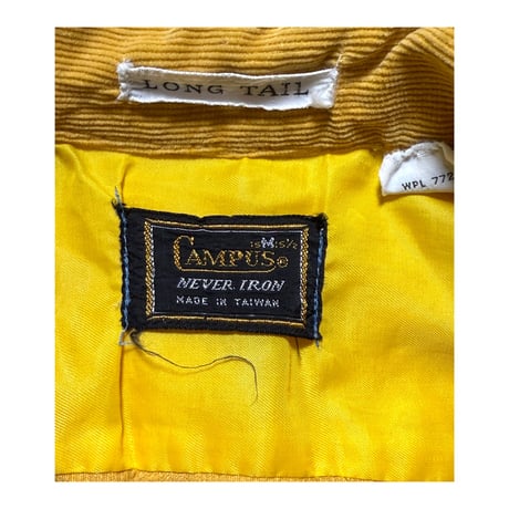 60~70's "Campus" Corduroy Long Shirt