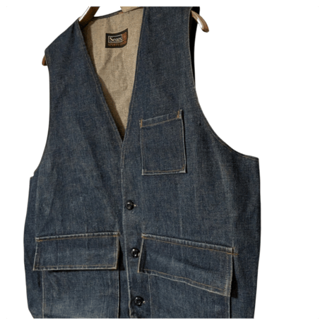 70s Sears Sports Center Denim Vest