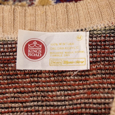 70~80's "KINGS ROAD" Jacquard Vest