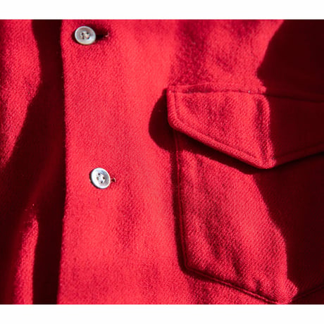 40's "BRENT" Loop Collar Wool Shirt