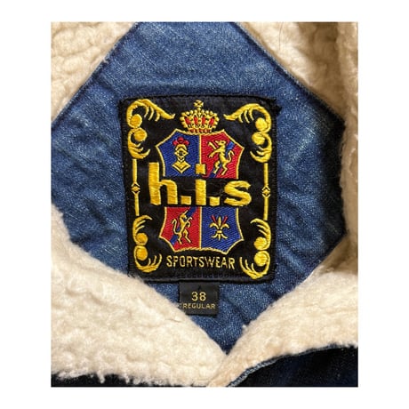 Special 50~60's “h.i.s Sports Wear” Denim Boa Coat Jacket
