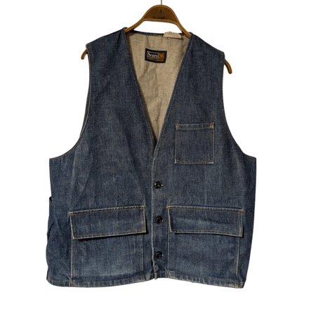 70s Sears Sports Center Denim Vest