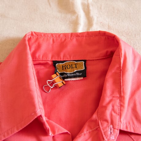 80's "HOLT" Western Short Sleeve Shirt