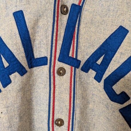 40s Buck Harvel Wool Baseball Shirt