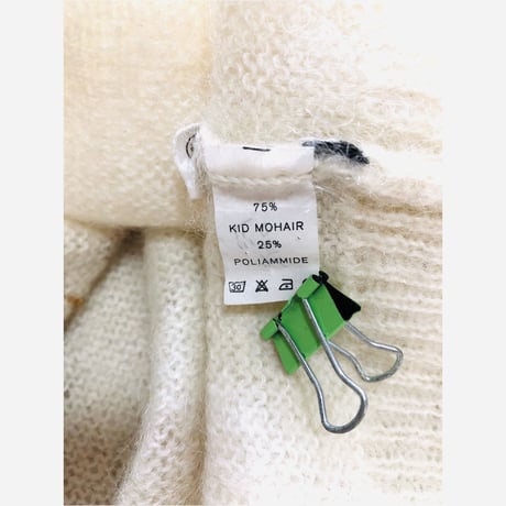 ”am” Cat Design Mohair Knit