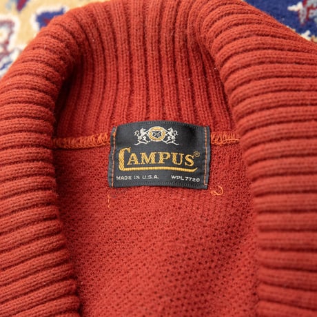 70's "CAMPUS" Shawl Color Cardigan