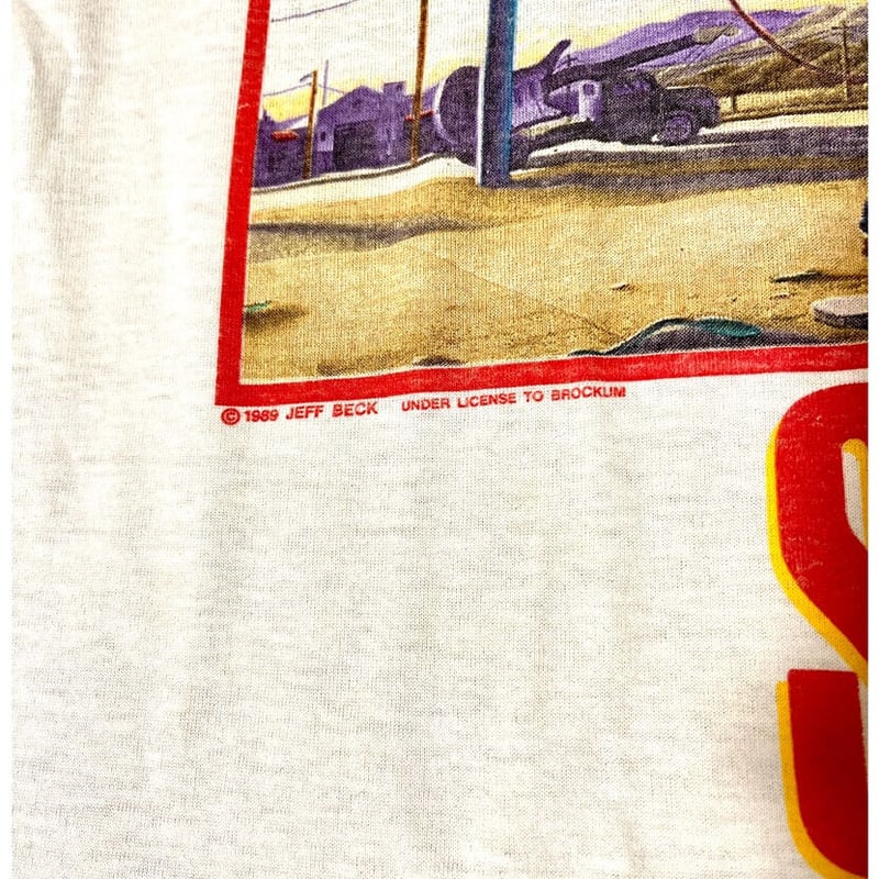 美品☆希少☆ジェフベック☆ツアーTシャツ☆2000年☆バンドTシャツ☆カーキ 美品☆希少☆ジェフベック☆ツアーTシャツ☆2000年☆バンドT