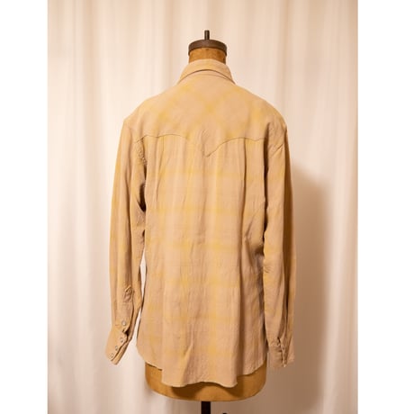 50~60's "Unknown" Rayon Shirt