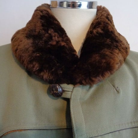 50's French Mackinaw Mouton Coat