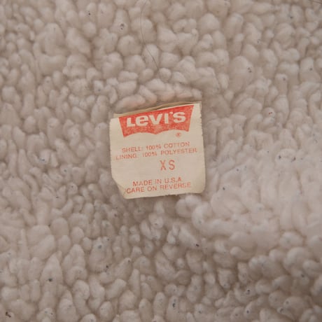 80's "LEVI'S" 70609 Denim Boa Jacket