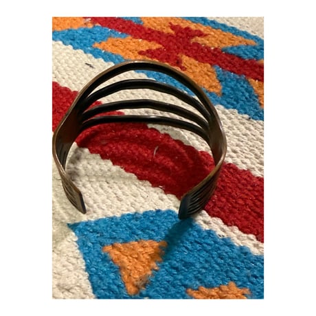 “Fred Harvey Style” Copper Bangle